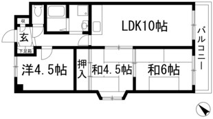 ビスタ萩原台2号棟の物件間取画像